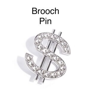 Elegant Silver Brooch Pin